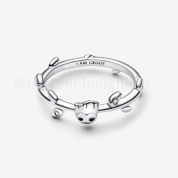Pandora Marvel Guardians of the Galaxy Groot Leaf Ring - Picture 3 of 5